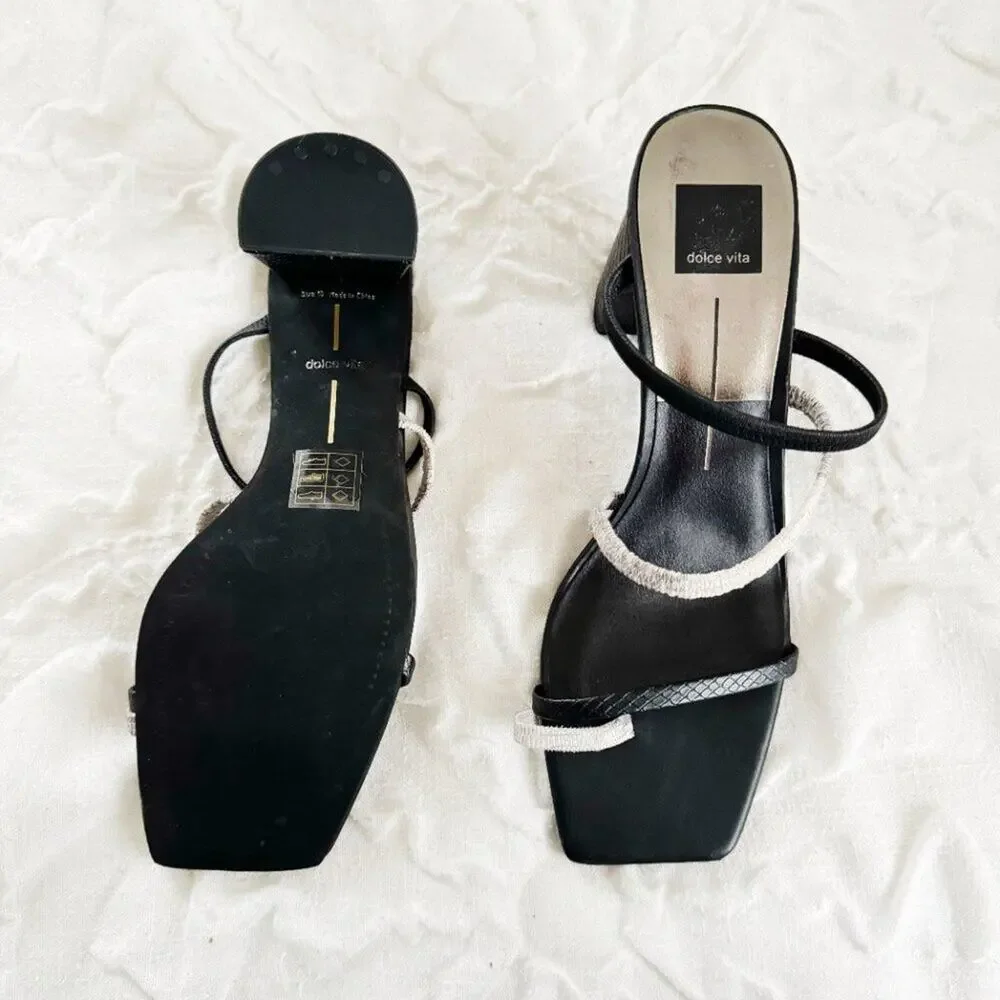 Dolce Vita Prisma Square Toe Strappy Sandals Size 10 New